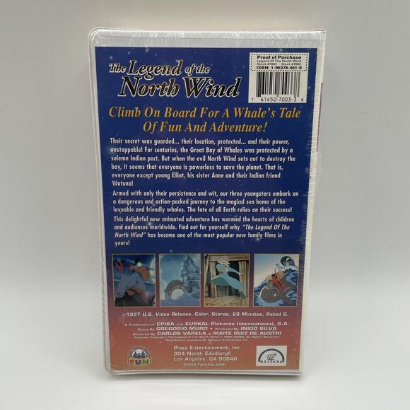 The Legend of the North Wind (VHS, 1997) SEALED - Picture 2 of 2